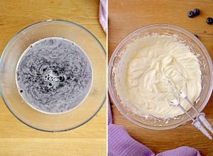 The Easiest Blueberry Cheesecake - this no bake recipe with graham cracker layer and  creamy cheesecake with blueberry Jell-O is quick to make and you’ll surely enjoy its incredible taste. Whenever you wish for a blueberry dessert and you don’t have any blueberries at hand, make this quick and easy cheesecake and enjoy every bite of it.