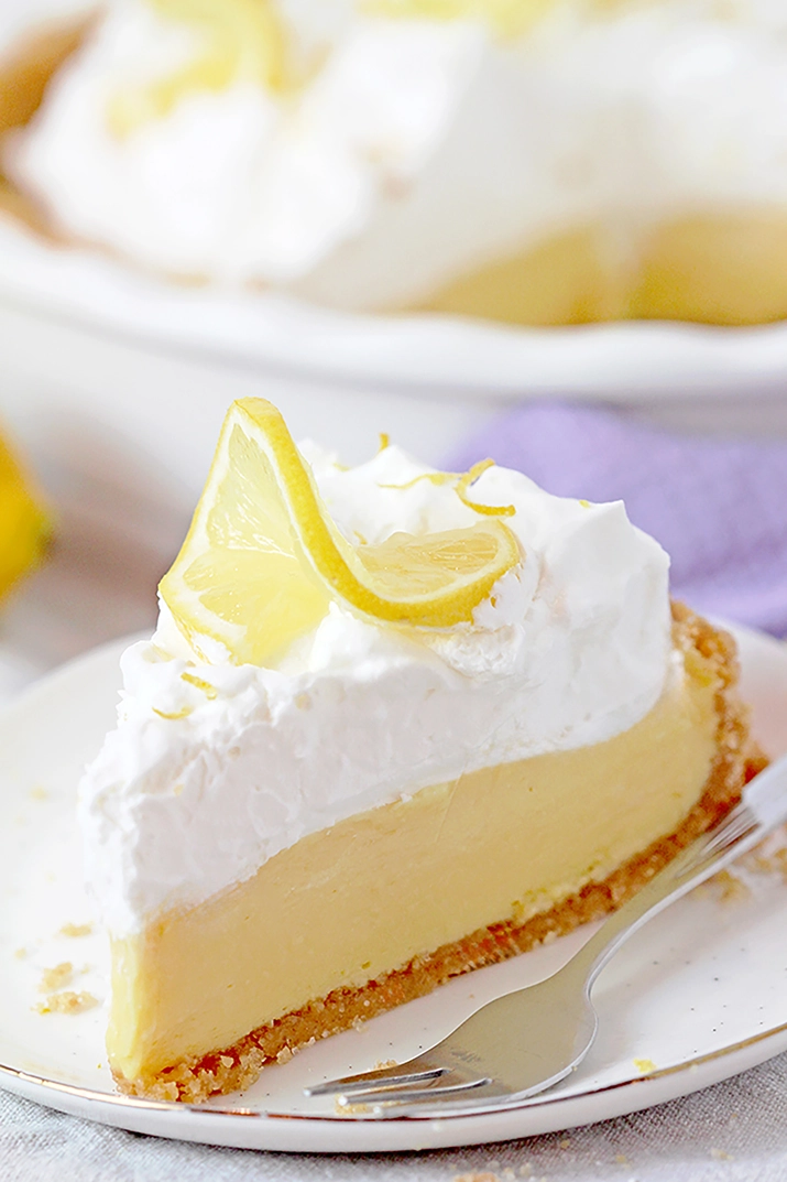 Easy Lemon Pie is a quick and simple recipe for a refreshing lemon pie with a crisp graham cracker crust, creamy filling made with sweetened condensed milk, and a light whipped topping – the perfect dessert for any season, especially spring and summer. I also love making this pie for Easter!