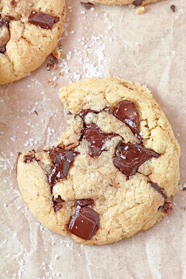 Brown Butter Chocolate Chunk Cookies – soft and gooey inside, crispy on the outside, with chunks of chocolate and brown butter that gives them a rich, nutty flavor and a touch of salt — these cookies are, in a word, perfect. 