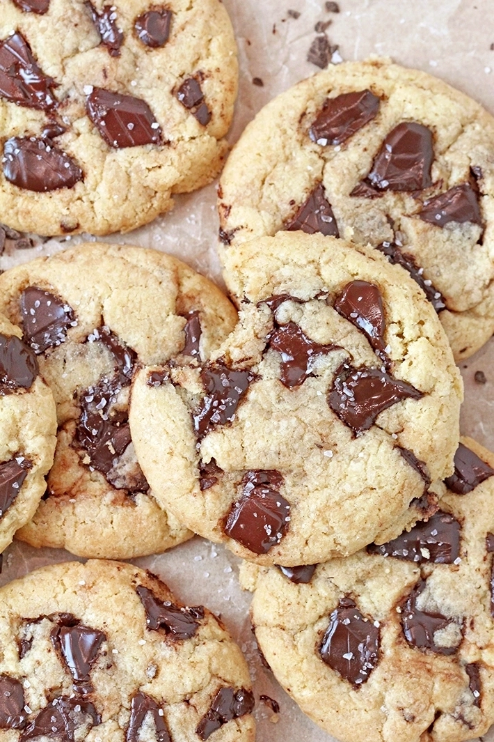 Brown Butter Chocolate Chunk Cookies – soft and gooey inside, crispy on the outside, with chunks of chocolate and brown butter that gives them a rich, nutty flavor and a touch of salt — these cookies are, in a word, perfect. 