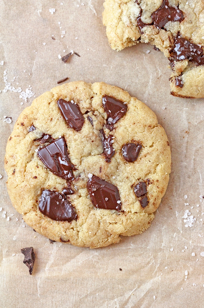 Brown Butter Chocolate Chunk Cookies – soft and gooey inside, crispy on the outside, with chunks of chocolate and brown butter that gives them a rich, nutty flavor and a touch of salt — these cookies are, in a word, perfect. 