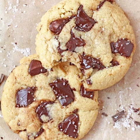 Brown Butter Chocolate Chunk Cookies – soft and gooey inside, crispy on the outside, with chunks of chocolate and brown butter that gives them a rich, nutty flavor and a touch of salt — these cookies are, in a word, perfect.