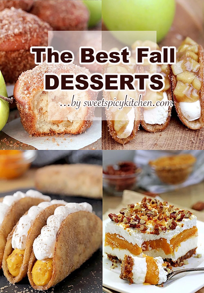Looking for delicious FALL DESSERT? Here are 8 the best fall desserts ever – perfect way to start your fall day with these delicious desserts. From apple tacos, muffins, truffles to pumpkin lush, cookies, there are plenty of fall desserts to choose..