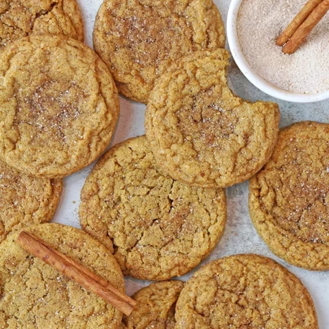 These Brown Butter Pumpkin Snickerdoodles are soft and chewy, coated in cinnamon and sugar, and super easy and quick to make — the perfect fall cookies! Enjoy cozy autumn days with a cup of warm tea or coffee and a batch of brown butter pumpkin snickerdoodles. Make those gloomy fall days warm and cozy!