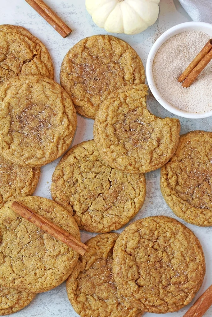 These Brown Butter Pumpkin Snickerdoodles are soft and chewy, coated in cinnamon and sugar, and super easy and quick to make — the perfect fall cookies! Enjoy cozy autumn days with a cup of warm tea or coffee and a batch of brown butter pumpkin snickerdoodles. Make those gloomy fall days warm and cozy!