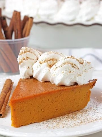 Easy Crustless Pumpkin Pie