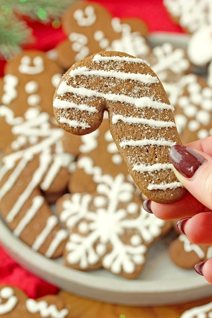 These Soft Gingerbread Cookies with Royal Icing are a simple homemade recipe for Christmas and Holiday baking. Made with warm spices and rich molasses, they stay soft and hold their shape while baking, which makes them ideal for decorating with royal icing.
