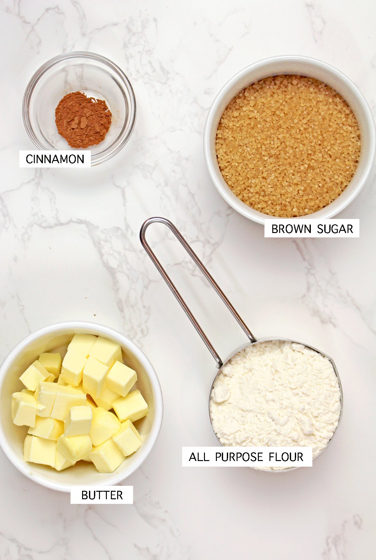 A mixture of flour, brown sugar, cinnamon, and cold butter creates a sweet, buttery streusel topping that makes these muffins completely irresistible.