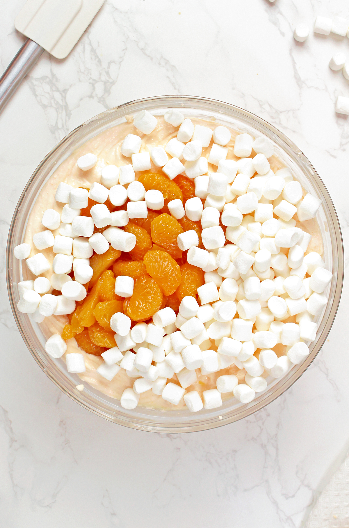 Fold in the Fruit and Marshmallows